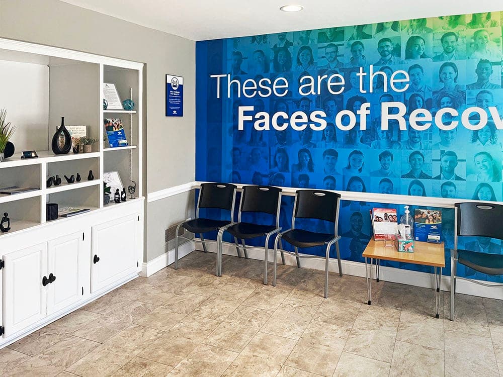 waiting area of suboxone clinic in Louisville Middletown KY