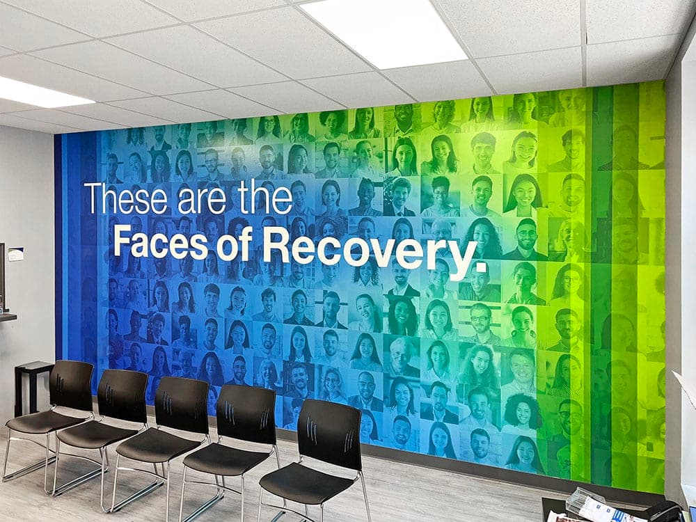waiting area of suboxone clinic in NE Philadelphia PA