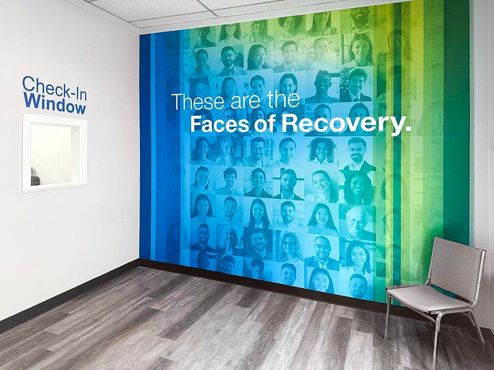 reception area of suboxone clinic in Ford City