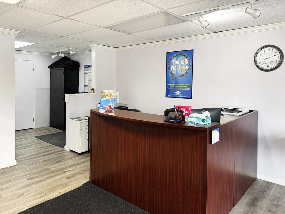 Meadville PA drug rehab treatment center reception desk