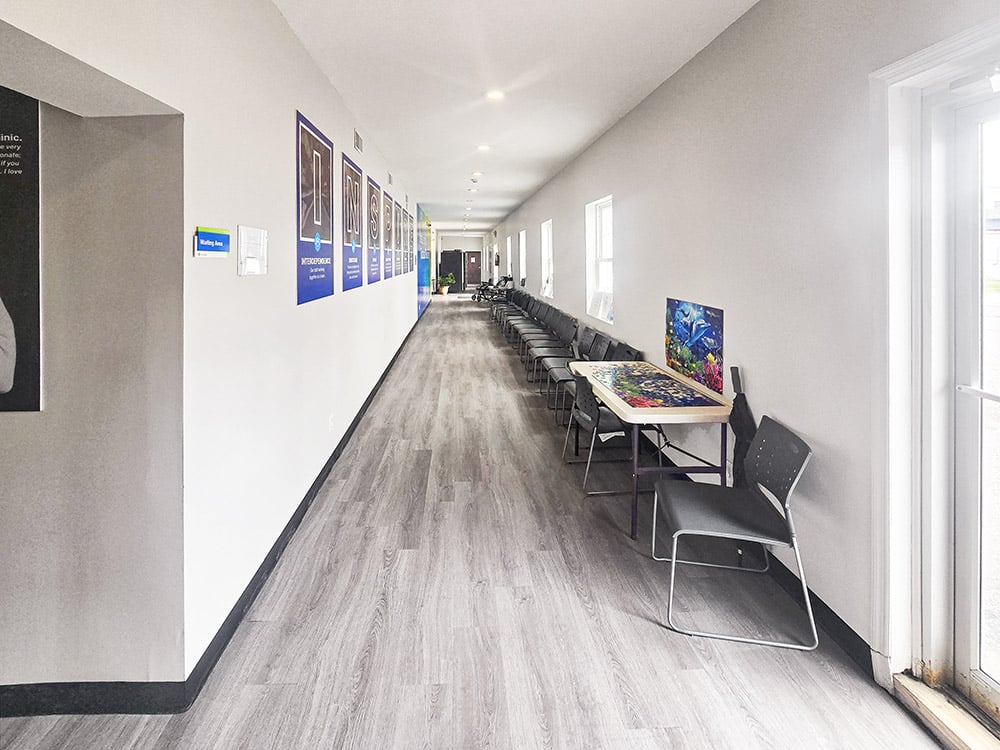 drug rehab treatment center hallway