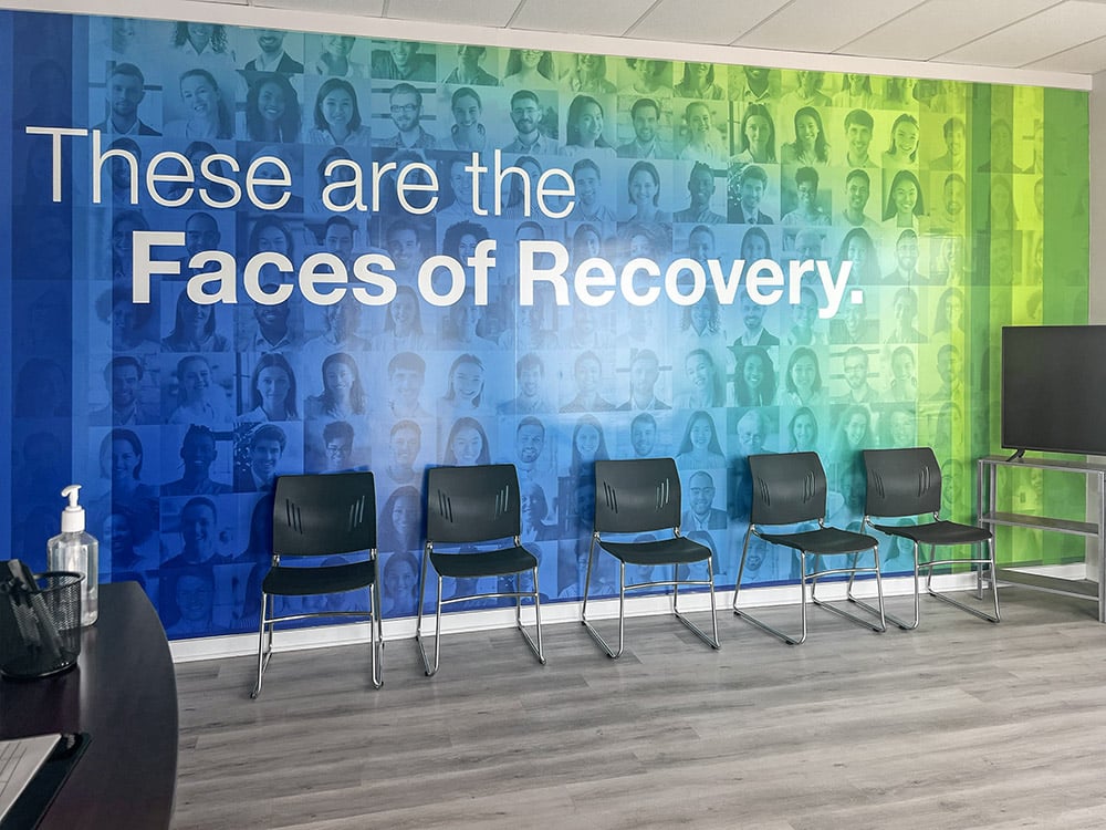 seating area of drug rehab treatment center in Sharon Hill