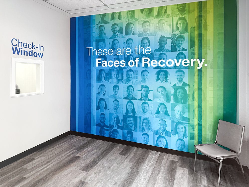 reception area of suboxone clinic in Ford City