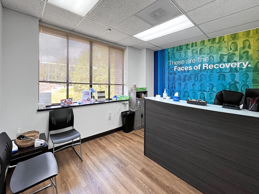 reception of opioid addiction treatment center